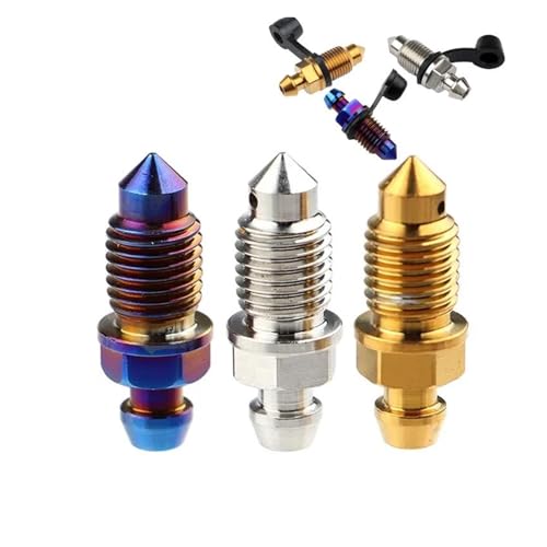 Vis de purge d'air moto M10x1.25 en acier inoxydable pour étrier de frein