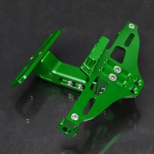 Support plaque d'immatriculation moto éclairé vert pour GS 500 E - 2