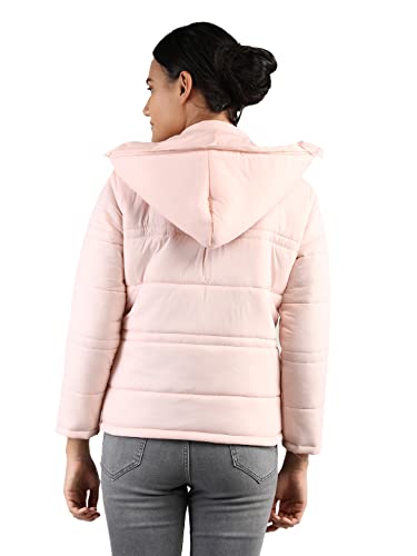 Image of CHKOKKO Women's Winter Quilted Jacket BabyPeach M