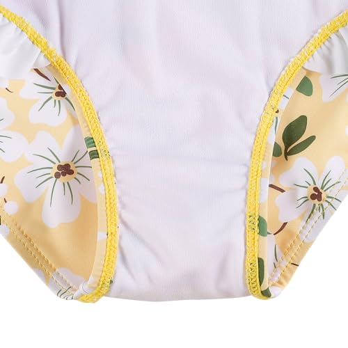 Image of LIZENS One Piece Swimsuit for Girls Swimwear with Ruffled Children Bathing Suit