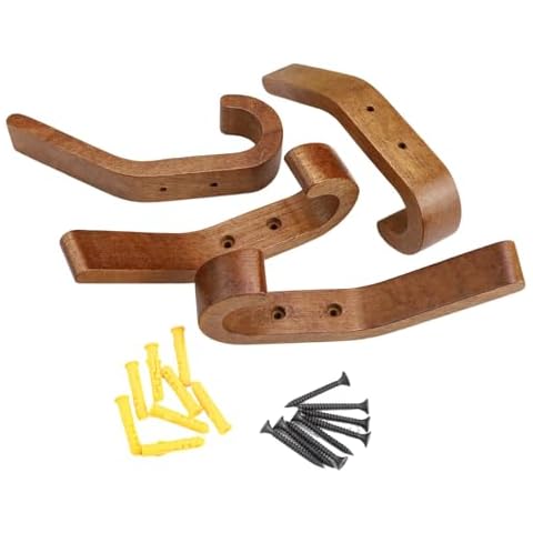 WJUAN Wooden Coat Hooks - Set of 4 Cover