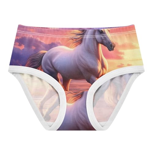 Majestic Horse Running Sunset Girls Underwear Toddler 2t Cotton Girl Panties Cute Colorful Underpants Briefs