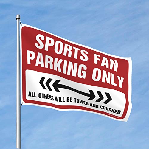 Drapeau drôle parking sport idéal pour un dortoir étudiant