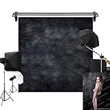 Kate 10x10ft/3x3m Black Photo Backdrop Dark Textured Backgrounds Portrait Photography Studio Prop
