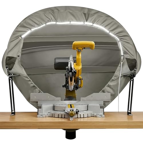 Gorhope Miter Saw Dust Hood with 12W LED