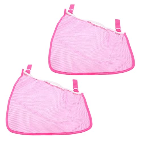 Toddmomy 2 Pack Stroller Mesh Bag Adjustable Side Sling Storage Bag Portable Organizer for Baby Stroller Waterproof Travel Pouch