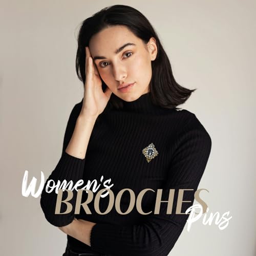 Image of Vintage Brooch Pin for Women Girls Baroque Retro Gold Cross Brooch Accessories Elegant Austrian Crystal Rhinestone Brooch Pin Dress Coat Sweater Suit Party Wedding Gifts Victorian Bridal Jewelry