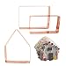 Bake Your Own Small Gingerbread House Kit 3 Piece Copper Christmas Cookie Cutter Set by The Fussy Pup