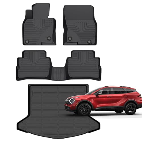 for Mazda CX-5 2023 2024 2025 Floor Mats Car Mats for Mazda CX5 All Weather Protection Anti-Slip TPE Floor Liners Full Set CX5 Accessories,Black