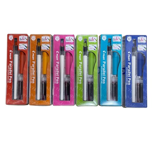 パイロット PILOT 水性ペン パラレルペン1.5/2.4/3.0/3.8/4.5/6.0mm 6個組み