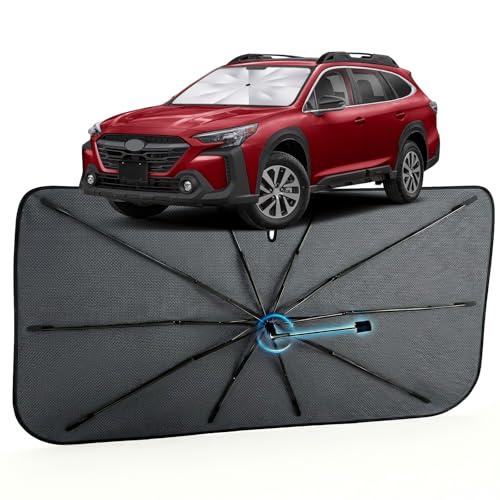 Image of Car Windshield Sun Shade for Subaru Outback 2020-2025 -[Reflective Coated Fabric] Sunshade Umbrella for Front Window, Car Shades Sun Visor Keep Car Cool and Protects Interior, 1:1 Exact Fit