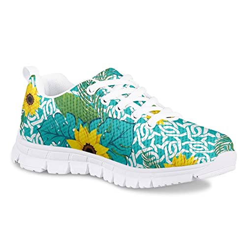 Girls Mesh Athletic Tennis Shoes Cartoon Cute Print Nonslip Lace Up Soft Running Shoes for Kids Girls2