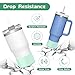 WUQID 2 Pack Bling Silicone Boot for Stanley Quencher Adventure 40oz & Stanley IceFlow 20oz 30oz, Reduces Dents Protective Silicone Water Bottle Bottom Cover Sleeve Compatible with Stanley Tumbler