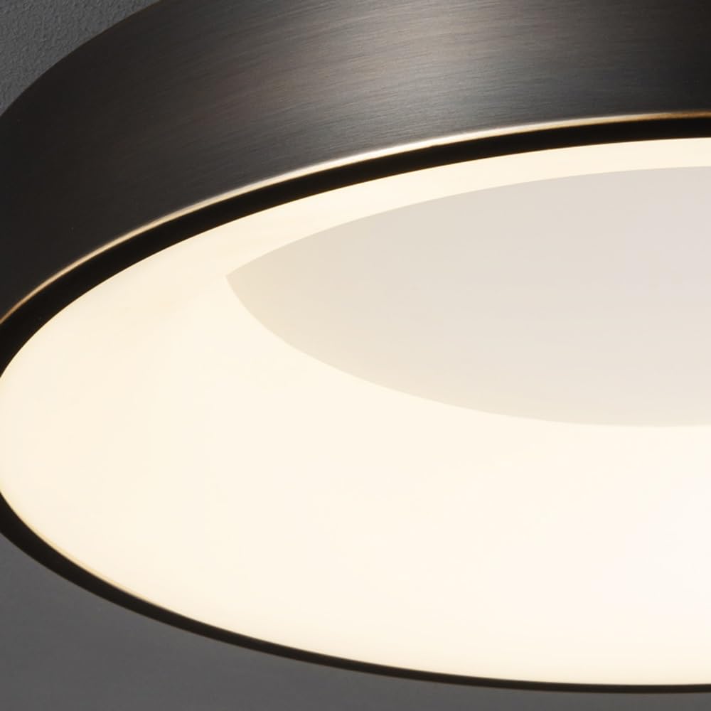 Nowoczesna lampa sufitowa LED do zabudowy, w pełni miedziana i akrylowa, trójkolorowe ściemnianie, minimalistyczna okrągła lampa do sypialni, salonu, korytarza, kuchni, dyskretne wzornictwo (50