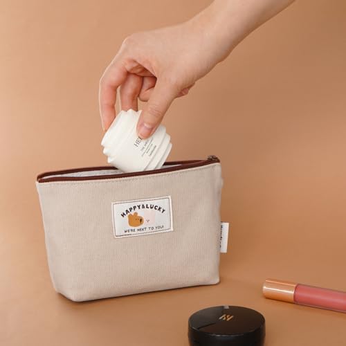Image of Monolike Happy and Lucky daily Pouch, Beige - Portable Pouch