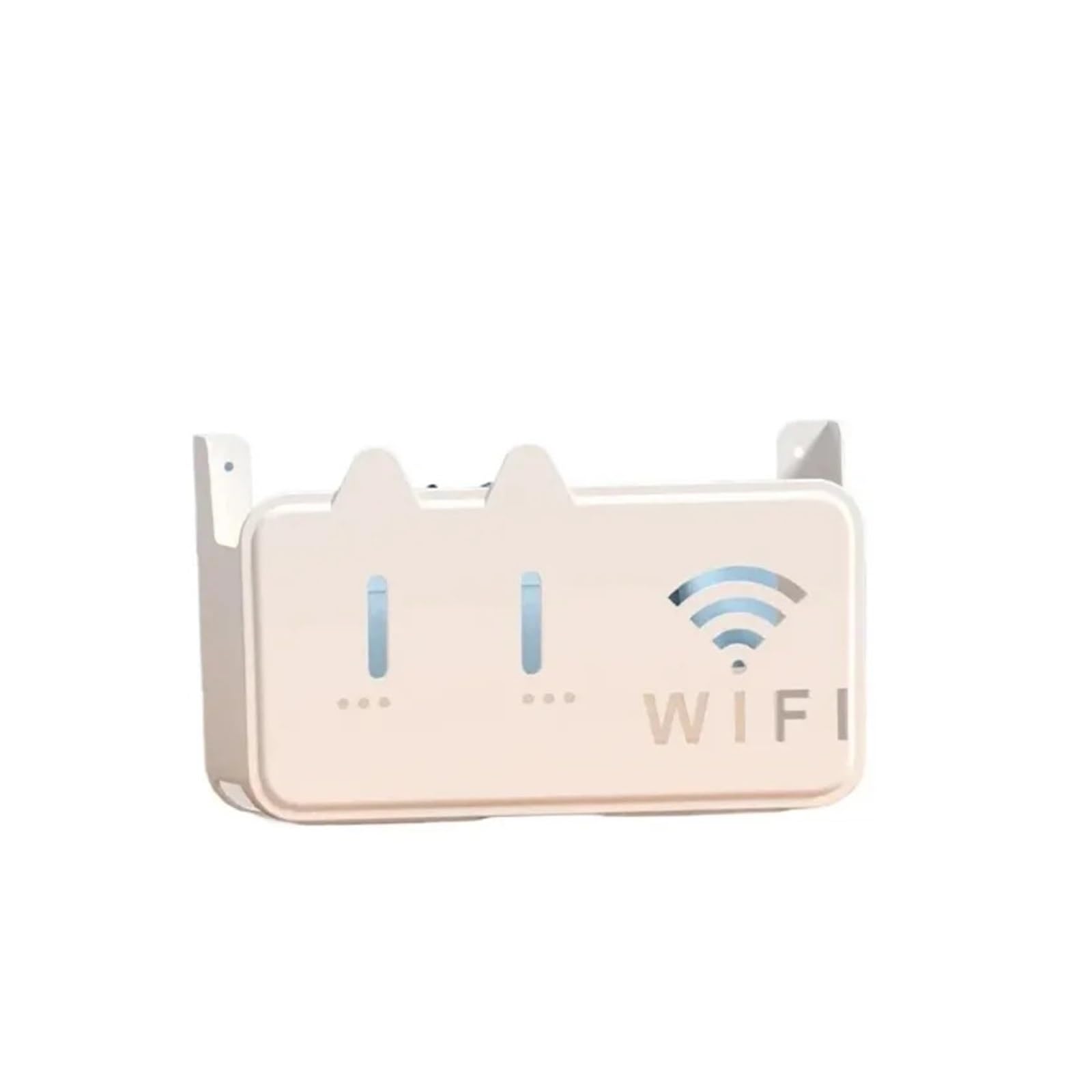 Router Schrank 1PC Wireless Router Aufbewahrungsbox Wandmontierter Punch-Free Kabel Organizer Wand WiFi Halterung Aufbewahrungsbox WiFi Router Aufbewahrungsbox(White)