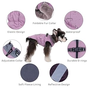Norbi-Dog-Winter-Coat-Warm-Dog-Coat-Reflective-Adjustable-Dog-Coat-Waterproof-High-Collar-with-Warm-Lining-Dog-Jacket-Vest-for-Small-Medium-Dogs-Medium-Pink - Cucciolini Doodles Norbi-Dog-Winter-Coat-Warm-Dog-Coat-Reflective-Adjustable-Dog-Coat-Waterproof-High-Collar-with-Warm-Lining-Dog-Jacket-Vest-for-Small-Medium-Dogs-Medium-Pink