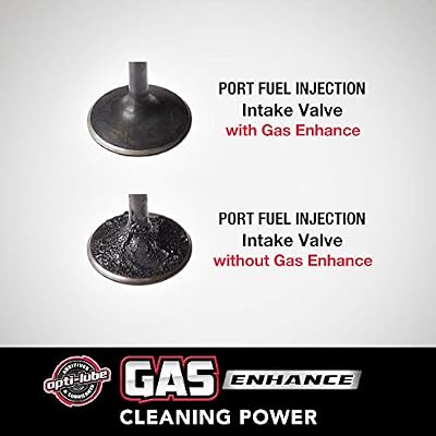 Opti-Lube Gas Enhance الوقود الإضافي: 8OZ 4 عبوات طويلة الرقبة