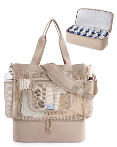 BAGSMART Mesh Tote with Cooler