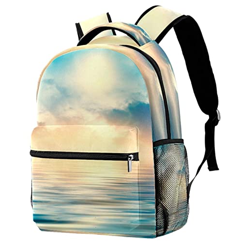 Sac à dos voyage grand volume imprimé coucher de soleil ergonomique