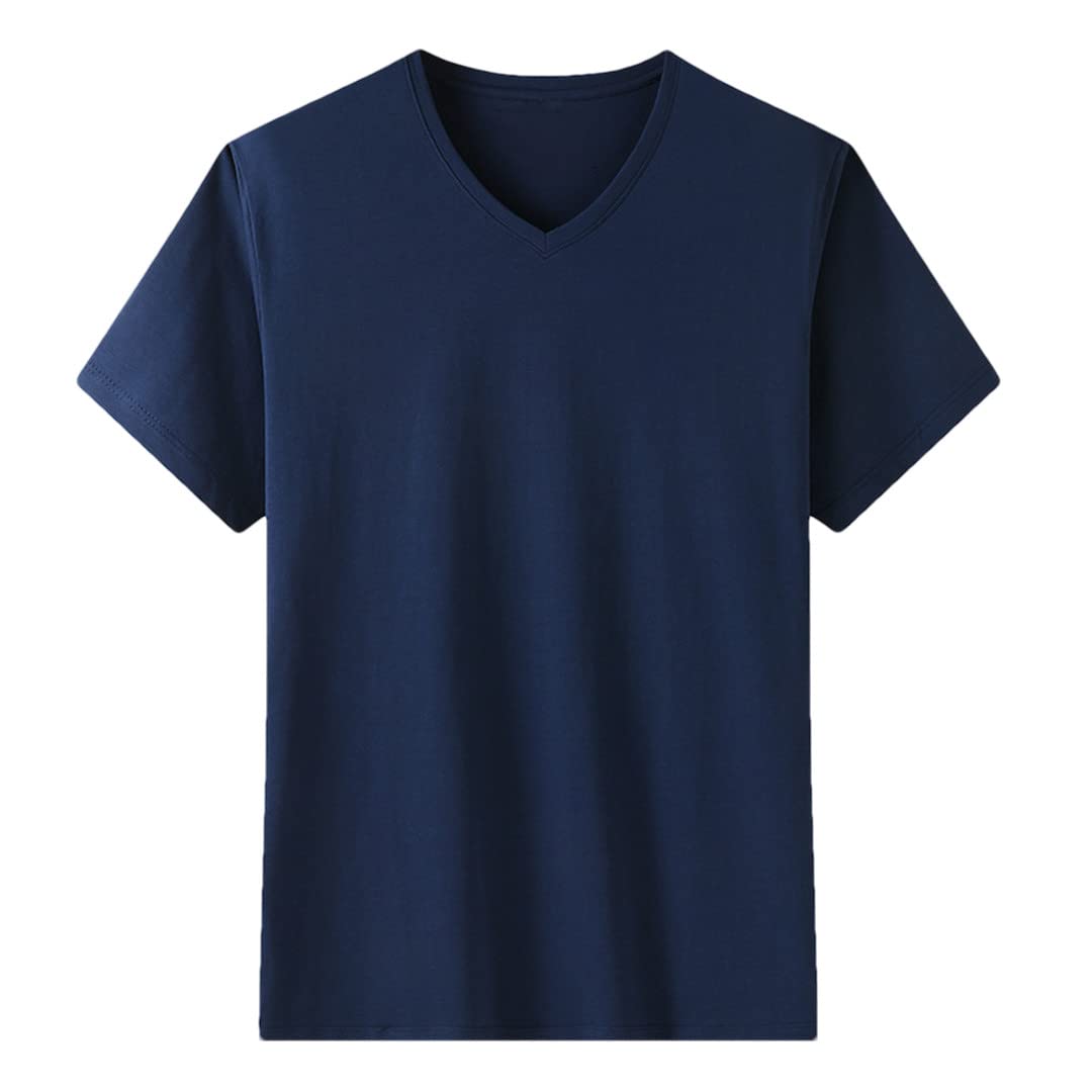 Lmtossey Maglietta a maniche corte estiva Plus Size Top T-shirt casual da uomo