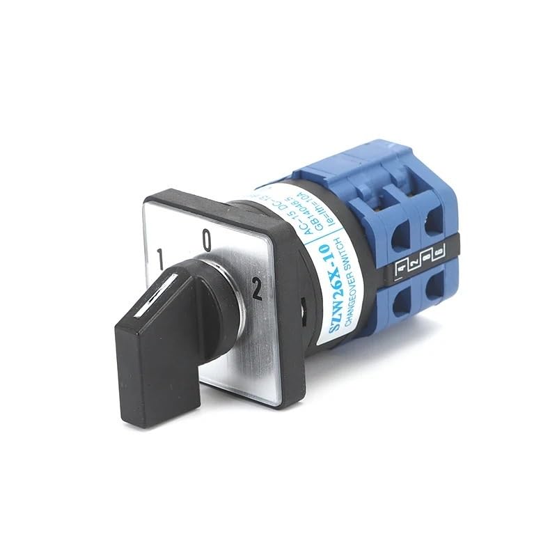 SZW26/LW26-10 10 A On-Off-On Changeover Selector Rotary Power Knob Selection Cam Switch D101.1 D202.2 D303.3 BIANMTSW (10A D101.1)