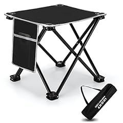 Black Folding Stool