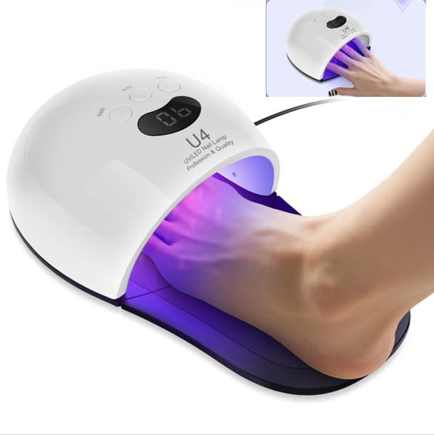 UV LED Nail Lamp,2 in 1 48W Nail Dryer for Gel Nail Polish UV Lig...