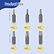 36 Stück Torx Bit Set, 25mm T10/T15/T20/T25/T30/T40 Torx Schraubendreher Bits aus Chrom-Vanadium-Legierter Stahl für Schreinerei, Haushaltsgeräte, Maschinen, Autoreparatur