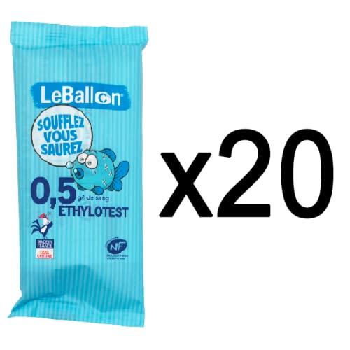 Autocollant-immatriculation Lot de 20 Ethylotest (Norme NF)