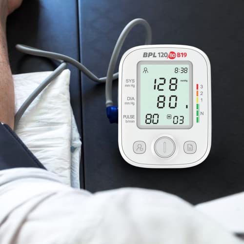 Image of BPL Medical Technologies B19 Digital Blood Pressure Monitor with USB, LCD Display, 3 Years Warranty|BP Apparatus for Home|Hypertension & Managing Heart Health Device - White