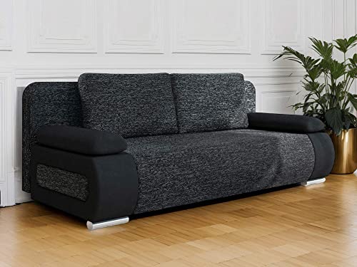 Bestmobilier - Elio - canapé 3 Places Convertible - avec Coffre - Style Contemporain