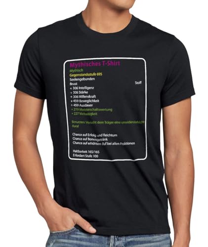 style3 Mythisches T-Shirt Herren Größe:L Farbe:Schwarz