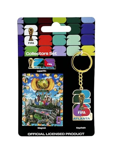 Image of FIFA World Cup Host City Collector's Set - Includes Lapel Pin, Keychain & Magnet - Celebrates Your Favorite Host City