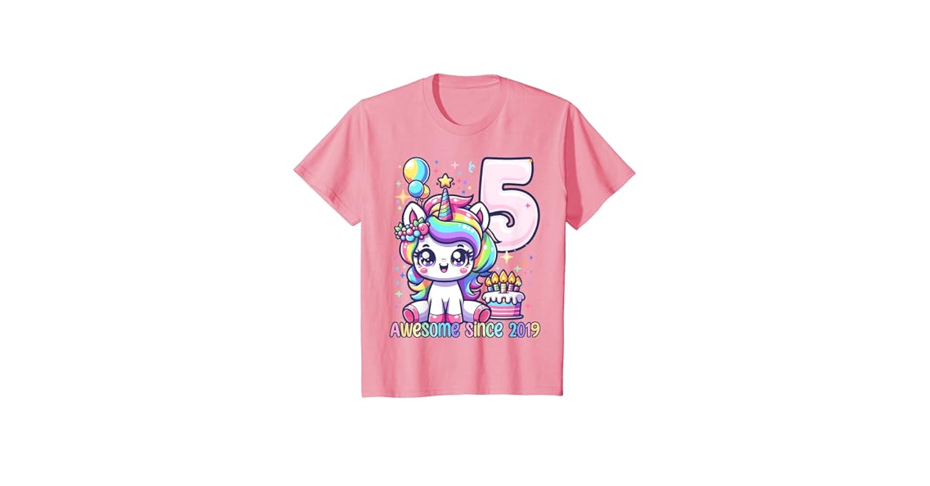 Amazon.com: Kids Unicorn 5th Birthday 5 Year Old Unicorn