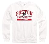 Shop College Wear Boston University Terriers Men's Crew-Neck Sweatshirt-White