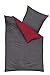 Produktbild Kaeppel Mako Satin Bettwäsche Eternity Combo rubin 80x80 + 155x220 cm