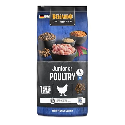 Belcando Junior GF Poultry [12,5 kg] getreidefreies Hundefutter | Trockenfutter ohne Getreide für Junge Hunde | Alleinfuttermittel für Hunde ab 4 Monaten