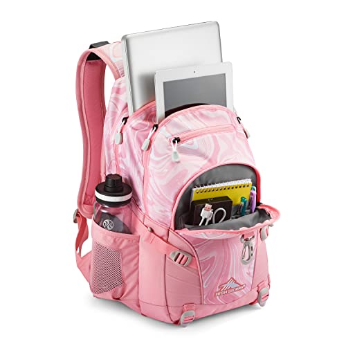 Image of High Sierra Loop Backpack, Pink Marble /Bubblegum Pink, Taglia unica
