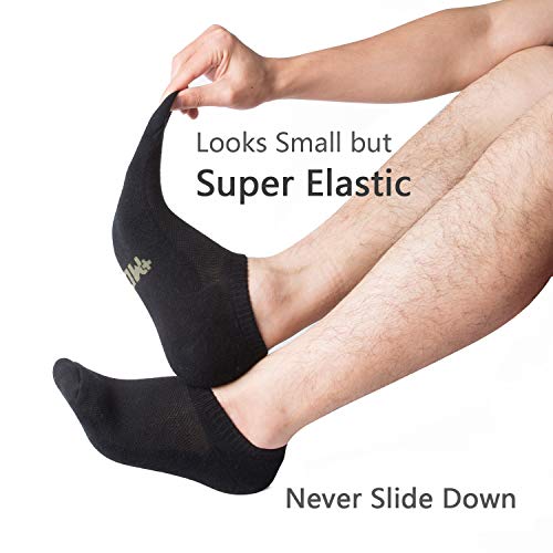 +Md Ultra Soft Athletic Bamboo Socks For Women And Men With Cushioned Sole No Show Casual Socks 6Black10-13 #TOP5