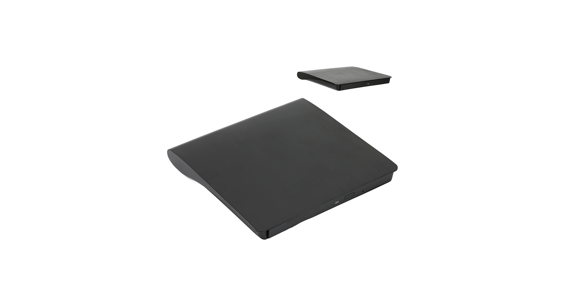 External DVD Drive Enclosure, Popup External Mobile Optical Drive Box for USB2.0 or 3.0 for Desktop and Laptop Computers, Compatible XP/2003/WIN7/WIN8.1/WIN10/VISTA (Black)