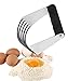 Impastatrice Manuale in Acciaio Inox,1 Pezzo Impastatrice per Pasticceria in Acciaio Inossidabile con Manico in Gomma Antiscivolo,Impasto Rapido Burro, Farina Strumenti per Pane Fatto in Casa e Cucina