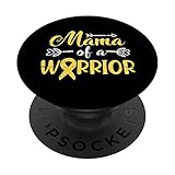 Mama of a Warrior Childhood Cancer Awareness PopSockets Swappable PopGrip