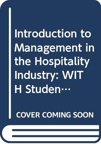 WITH Student Access Card for WebCT (Introduction to Management in the Hospitality Industry)