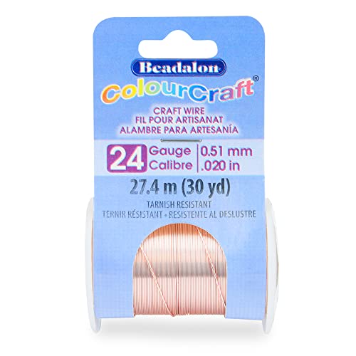 Fil RoseGld 24ga ColourCraft Beadalon pour bijoux faits maison