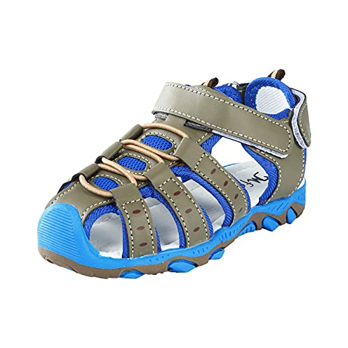Boys Sandals Shoes Children Beach Summer Closed Toe Sandals Girl Boy Shoes Kids Baby Shoes (Grey, 13 Little Kid)