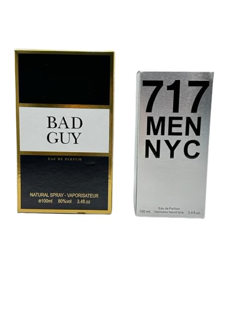 Miniatura 2 de Bad Guy Colonia para hombres y 717 hombres NYC Perfume para hombres 3.4oz3.4 fl oz (Nuestra impresión de Bad Boy and 2112 Men NYC) Eau de Parfum,