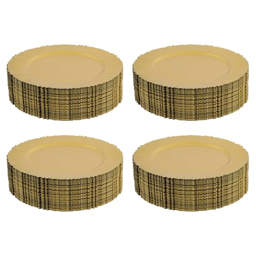 100 platos cargadores redondos reutilizables de 13 pulgadas miniatura 3