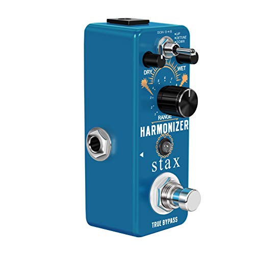 Image of Stax Guitar Harmonizer Pedal Digital Effect Pedal Harmony Pitch Shifter Detune For Electric Guitar Bass Mini Size True Bypass