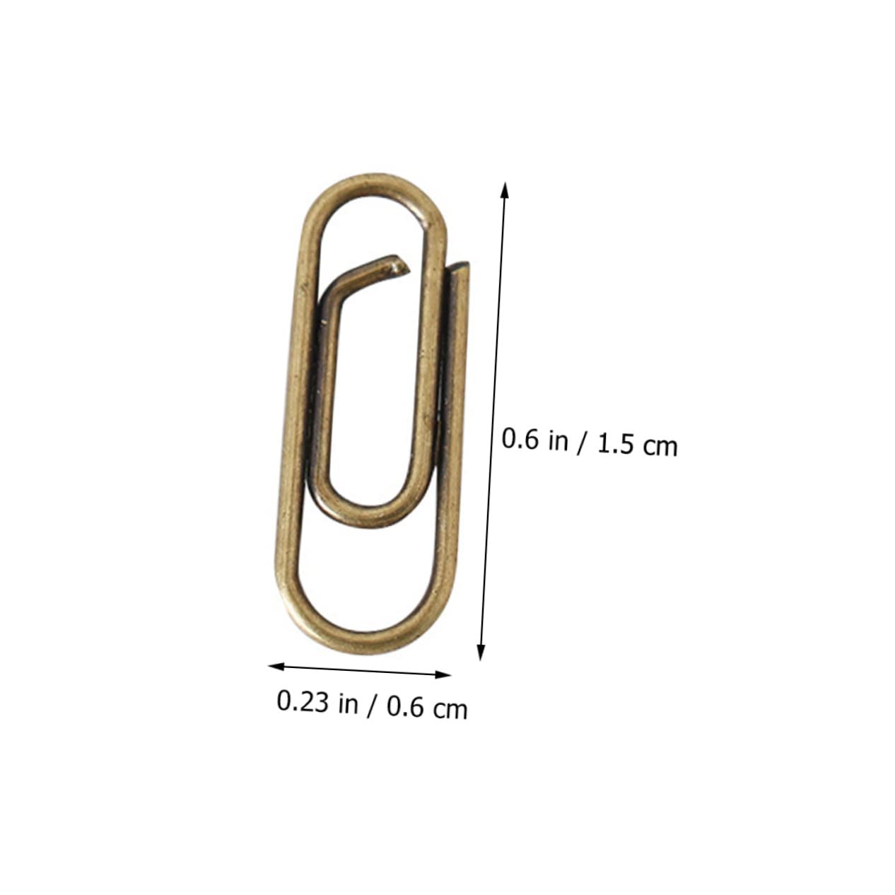 NUOBESTY 500pezzi Graffette Metalliche Retro Per Documenti Clip Multifunzionali Per e Scuola e Facilità